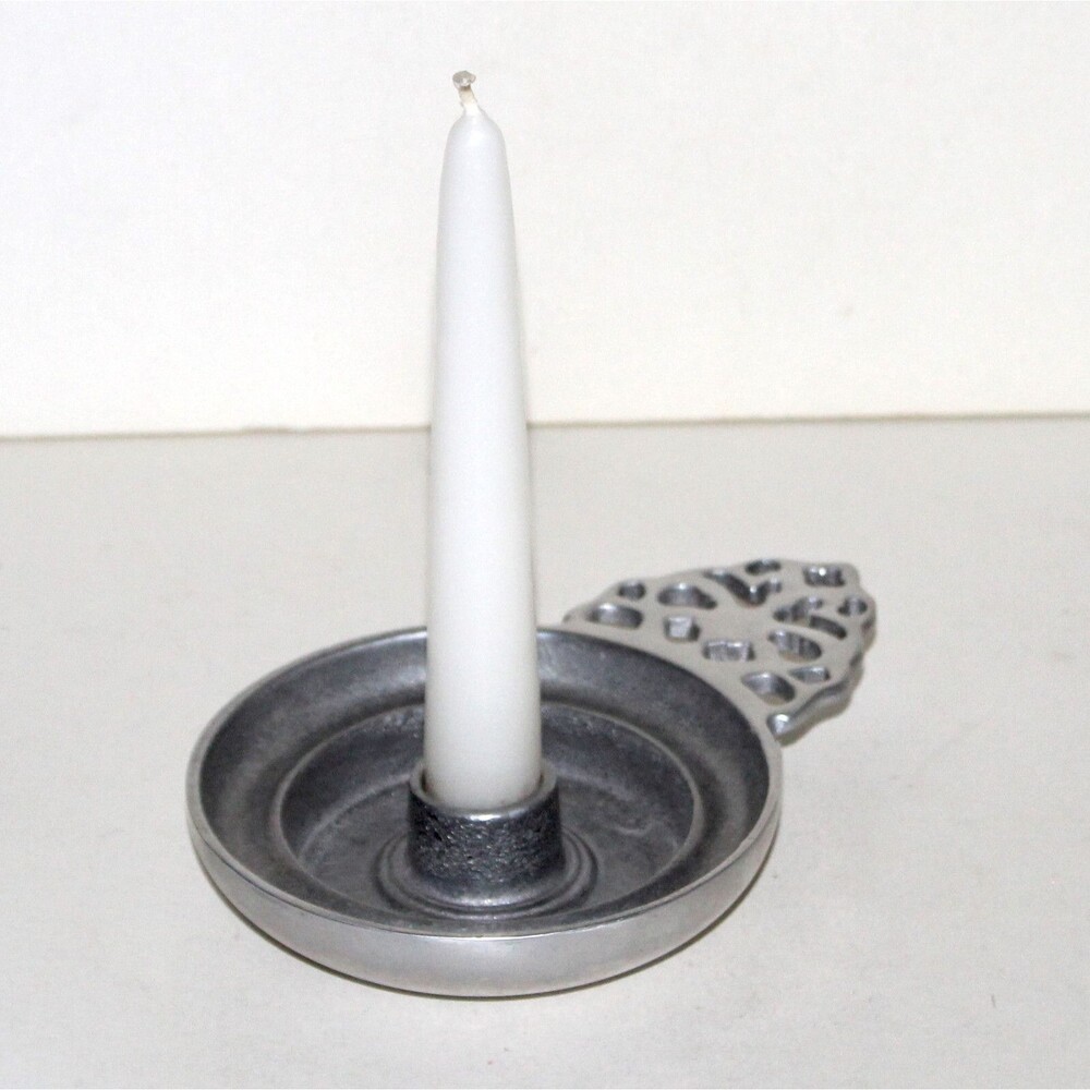 Vintage Wilton Pewter Porringer Candle Holder RWP colonial home decor
